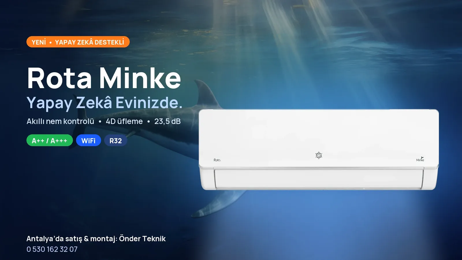 Rota Minke yapay zekâ destekli klima Antalya